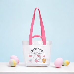 Hello Kitty Sanrio 2-Way Vinyl Tote Bag NIP